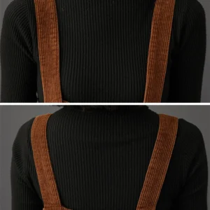 Jumpsuit — Textured Pocket Overalls