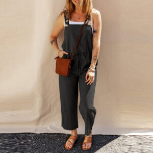 Jumpsuit — Straight-Leg Layering Overalls