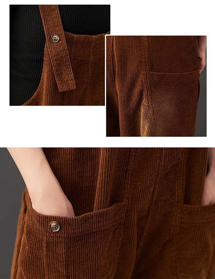 Jumpsuit — Textured Pocket Overalls